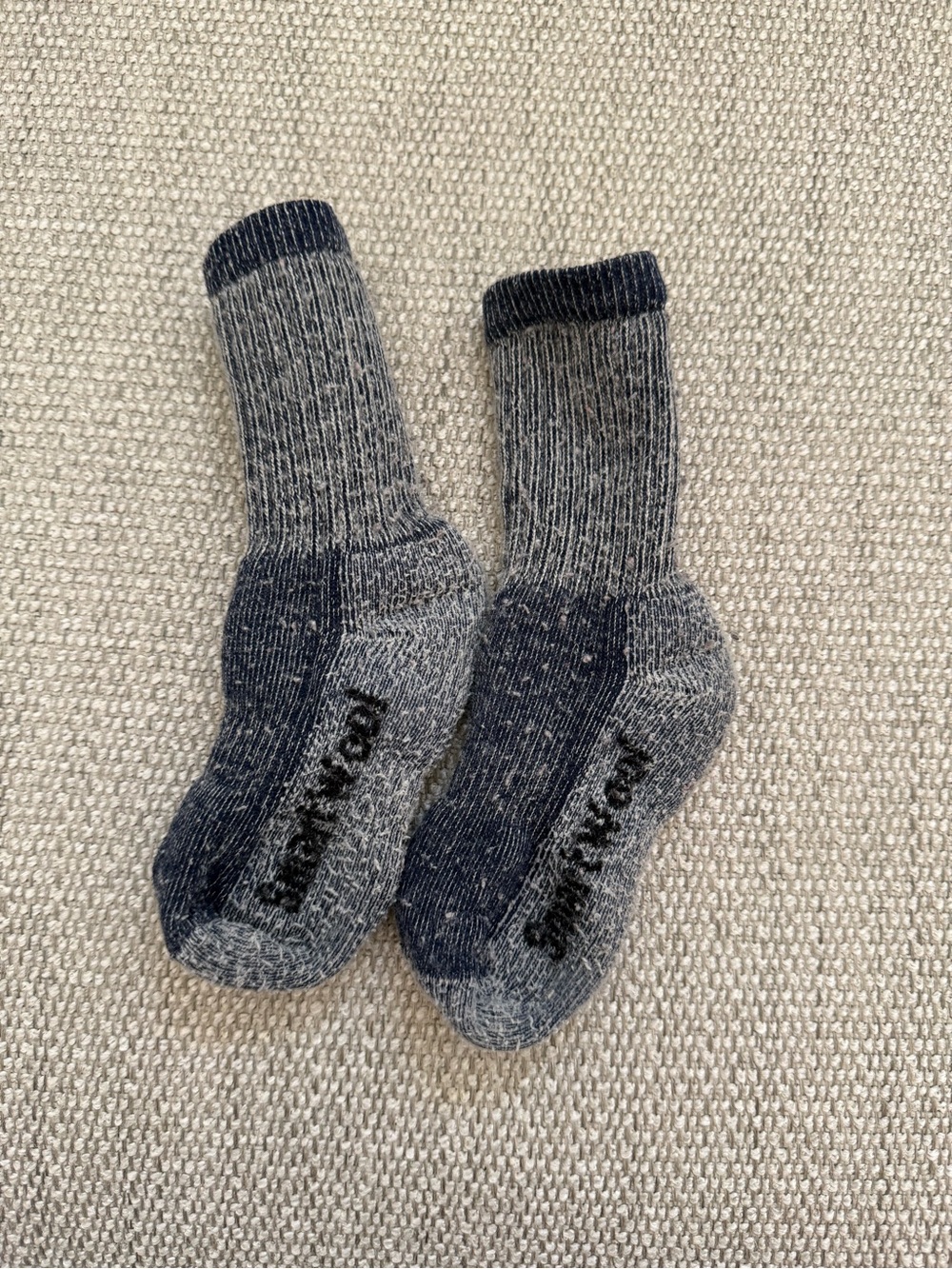 Smartwool Kids Hiking Crew Socks Gray Blue